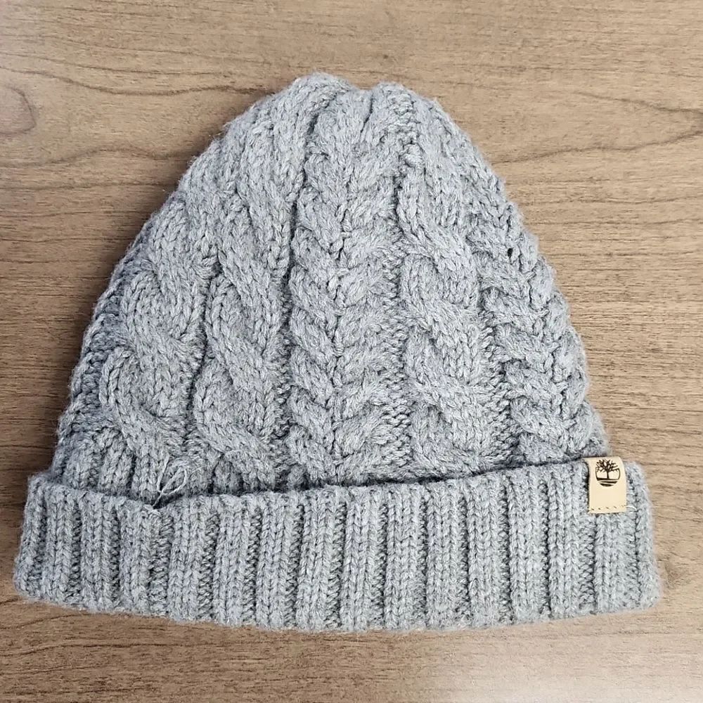Timberland lined grey knitt hat. One size